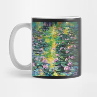 Sunset on Lilly pond Mug